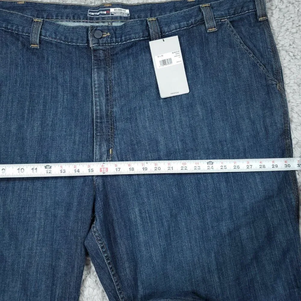 READ Carhartt FR Rugged Flex Relaxed Fit Jeans Size 52x30 Flame Resistant Blue